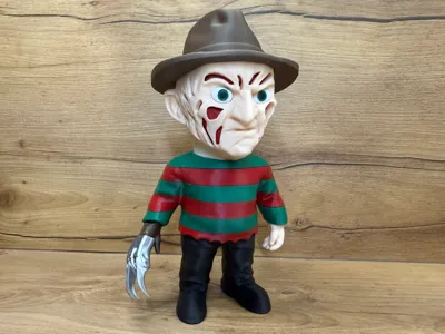 Action Figure Freddy Krueger (A Hora do Pesadelo) - Colecionável 3D Chibi