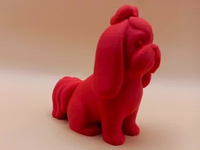 Smooth Chibi Shih Tzu Sculpture