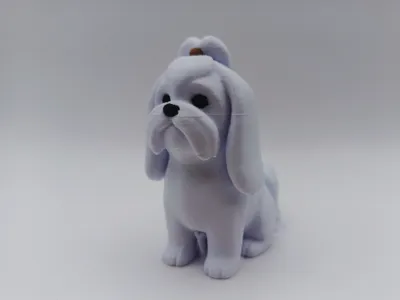 Smooth Chibi Shih Tzu Sculpture