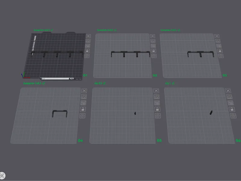 1/2 connectable gridfinity baseplates
