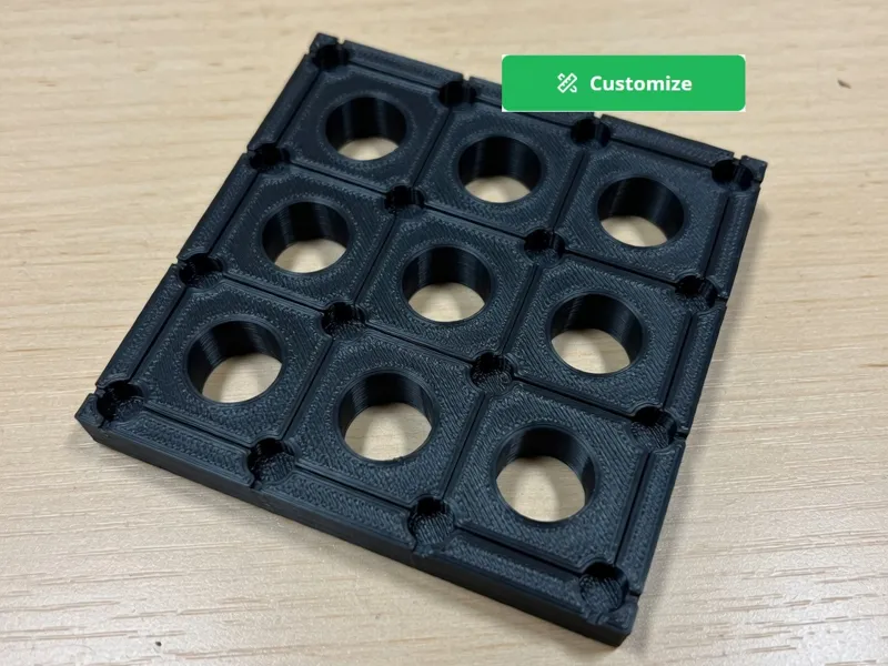 Parameterized LED Cube Soldering Helper (Any Size)