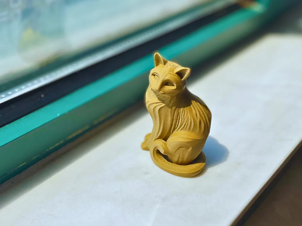 Window-side Elegant Cat Figurine by liudongying - MakerWorld