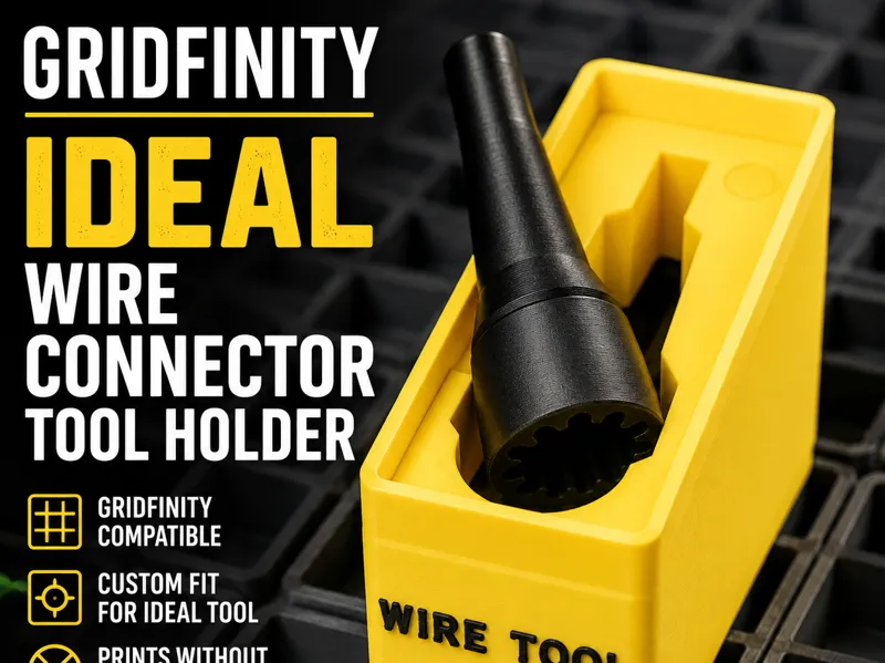 Gridfinity IDEAL Wire Connector Tool Holder