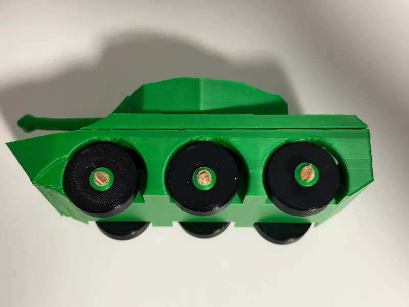 Tank Gravity Car - WORKING model tank with wheels
