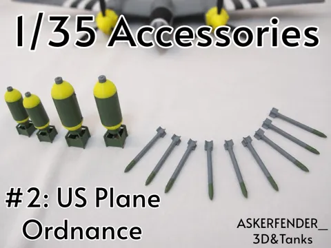 Soporte: 1/35 WW2 Basic US ordnance — referencia de MakerWorld