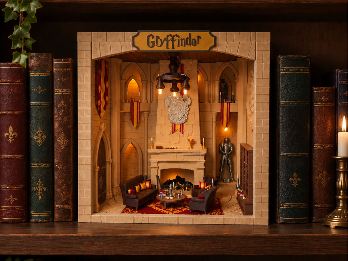 Booknook Harry Potter , Common Room diorama - 1