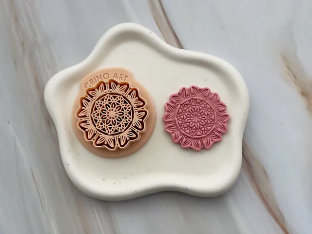 Mandala Polymer Clay Earrings Cutter