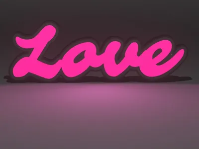 With "LOVE" from Lightbox