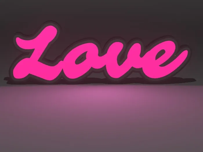 With "LOVE" from Lightbox
