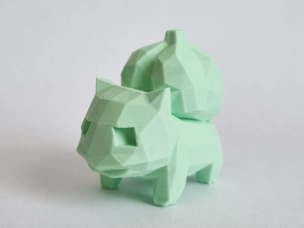 3Dプリント 低ポリゴンフシギダネポケモン - 無料3Dモデル -MakerWorld
