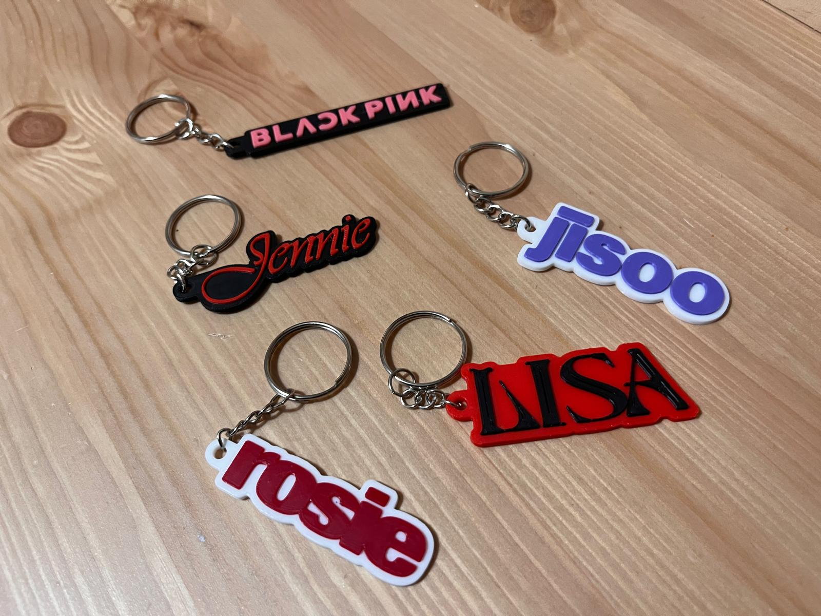 Set llaveros BLACKPINK-ROSE-JISOO-LISA-JENNIE