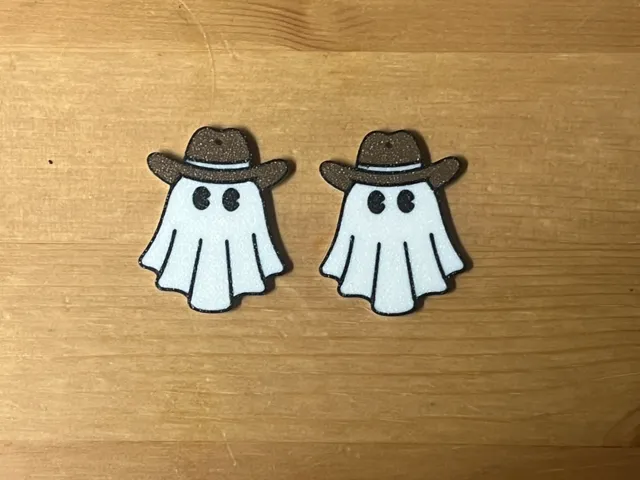cowboy ghost earrings