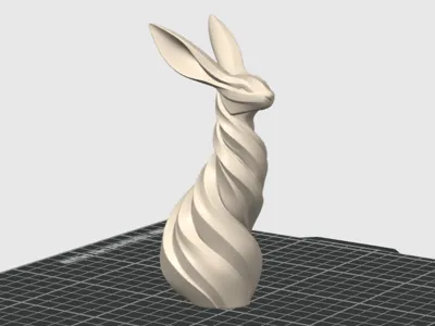 Modern Spiral Bunny
