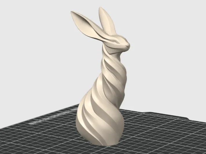 Modern Spiral Bunny