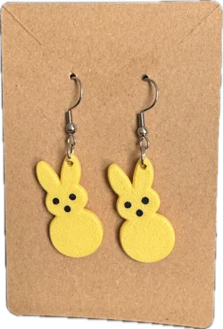 Peeps Bunny Dangle Earrings