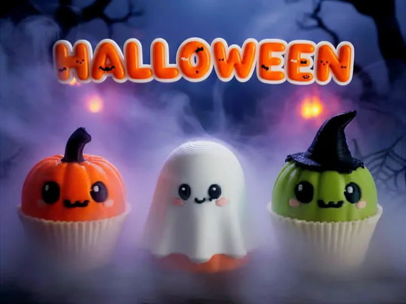 Kawaii Trick-or-Treat Pumpkin Crew