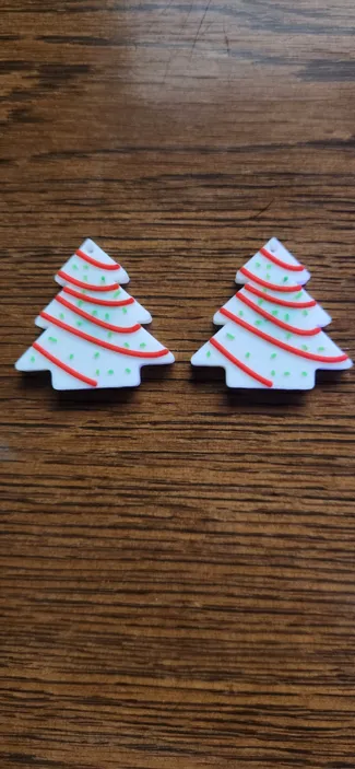 Little Debbie Xmas Tree Snack Earring