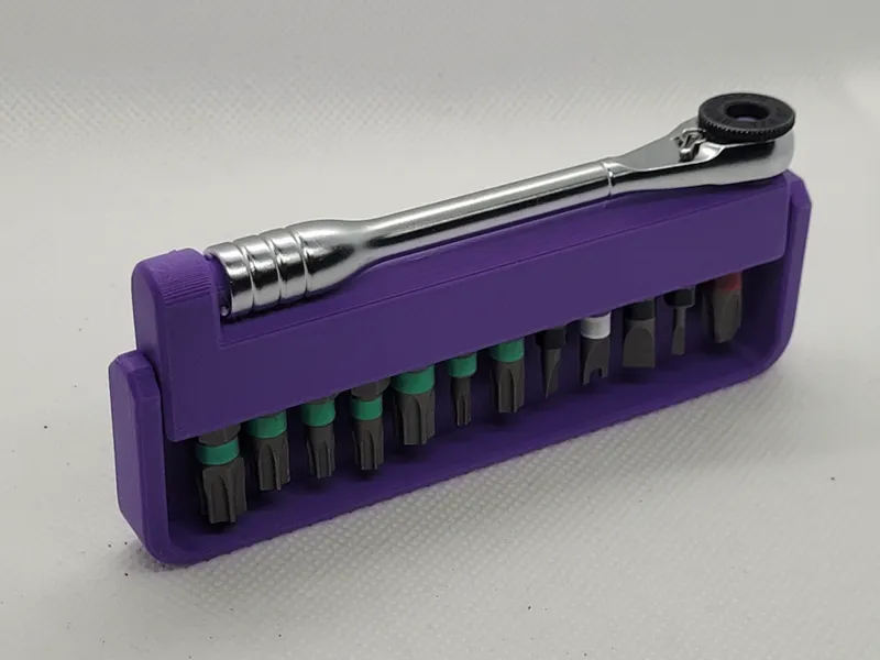 Hex bit driver and ratchet holder