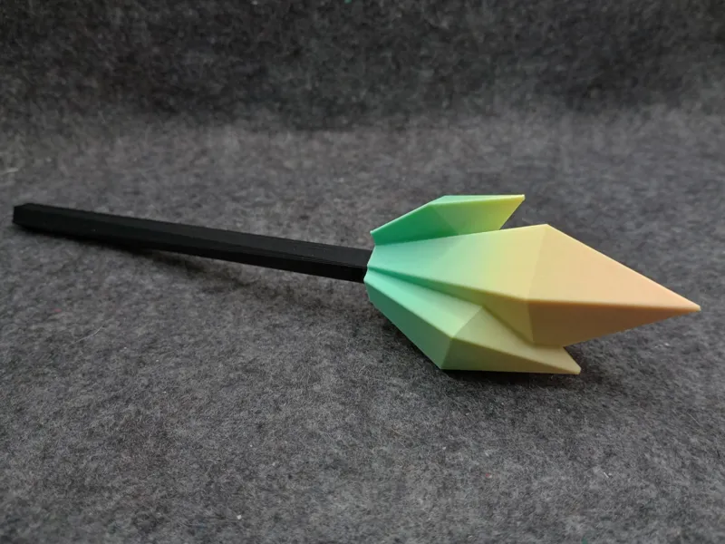 Crystal Wand with rounded tips for safety