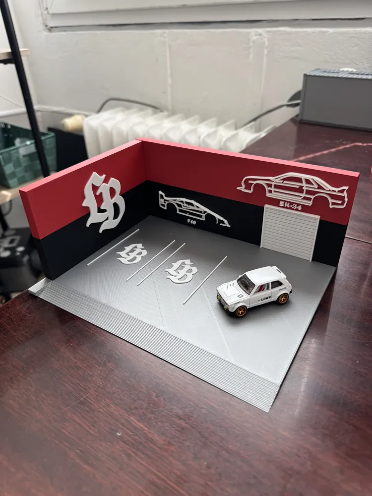 LBWK #1 garage for car 1/64 ,1:64 (Hotwheels ...) by Tomik_808 ...