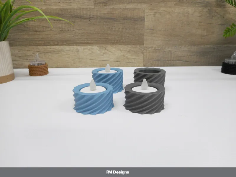 Twisted Tea Light Holders