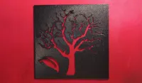 Pochoir arbre et feuille — photo 2