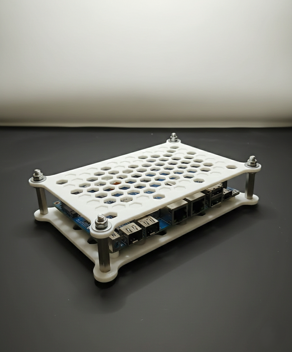 Miniatura 2 do modelo 3D Stackable Banana PI Cage & Raspberry Pi Box 