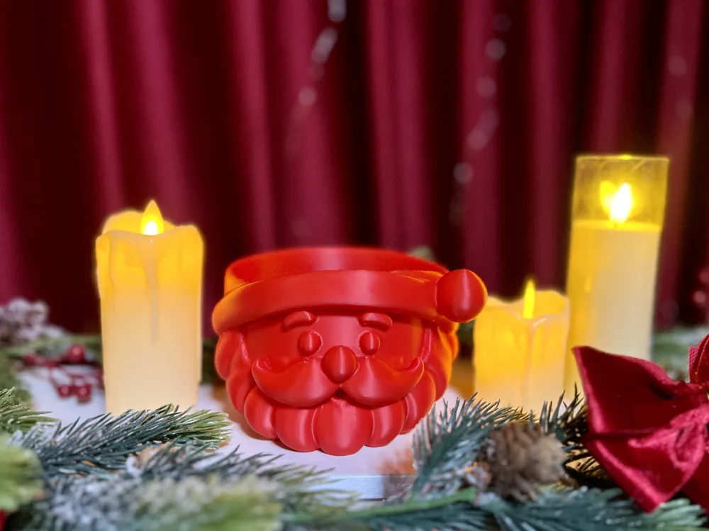 Santa Cookie Bowl – Christmas Cookie Holder - Free 3D Print Model ...