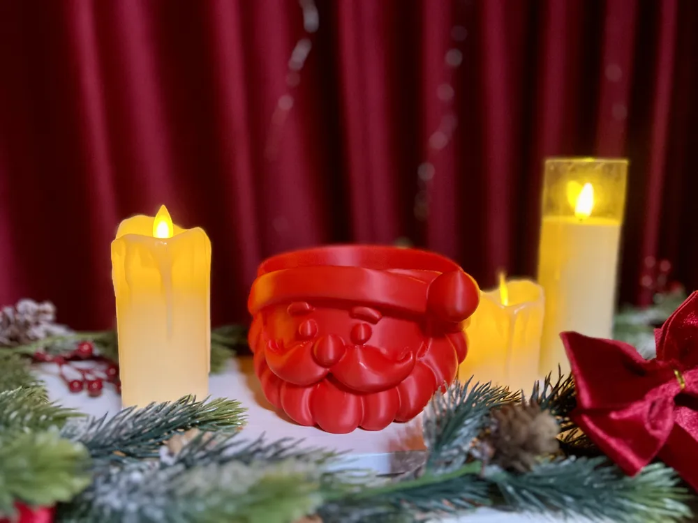 Santa Cookie Bowl – Christmas Cookie Holder - Free 3D Print Model ...