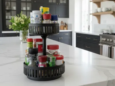 Spice Spinner - Rotating Tiered Rack