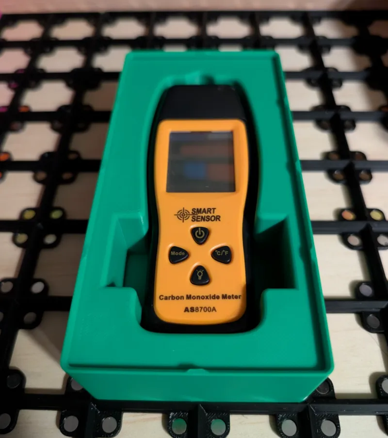 Gridfinity CO Meter Holder/Tray