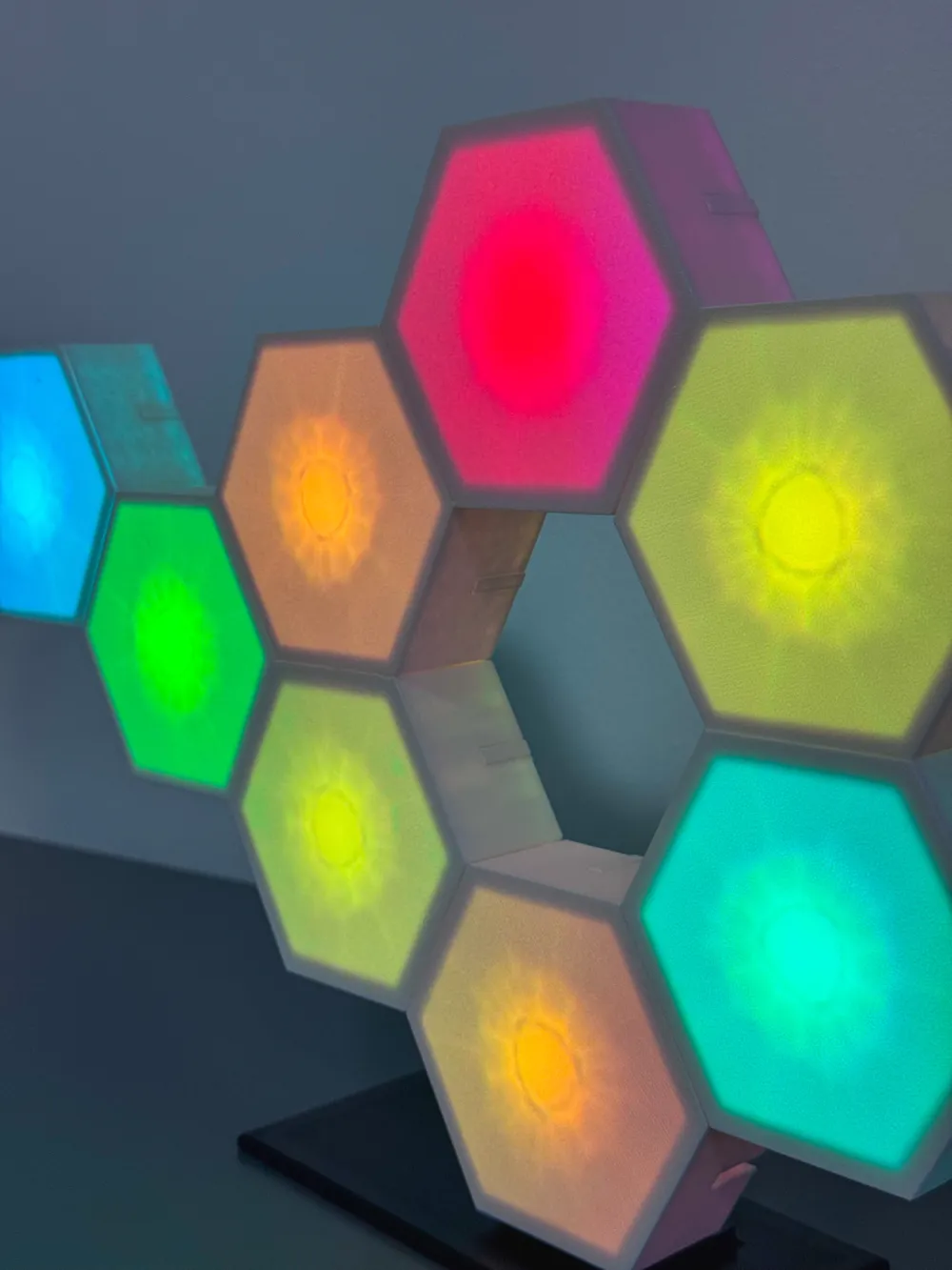 Maker Led Panel Hexagon Lights Panels - Free 3D Print Model - MakerWorld