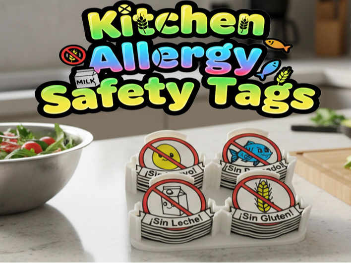 kitchen Allergy Safety Tag