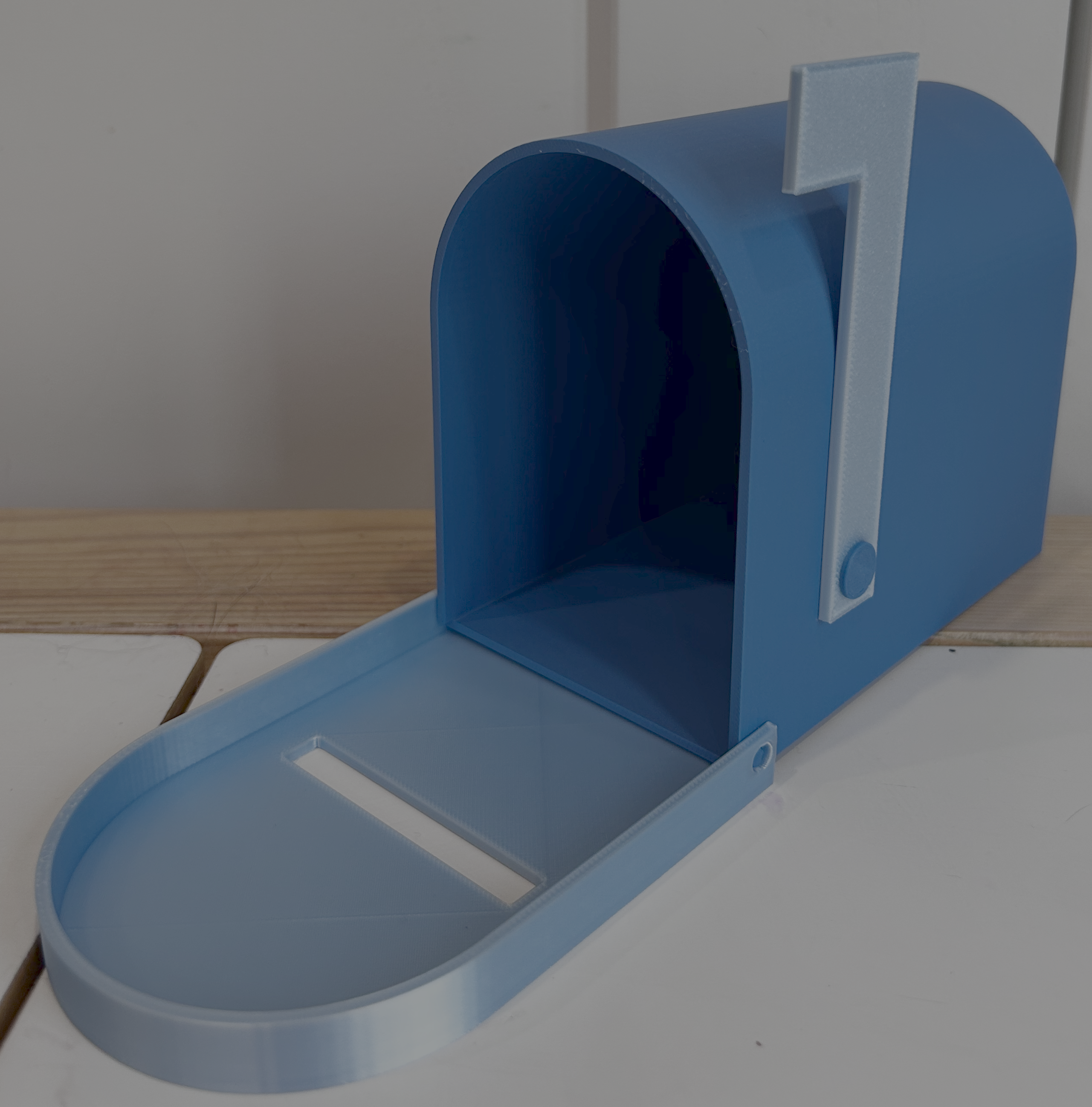 Miniatura 3 do modelo 3D Mailbox with Flag