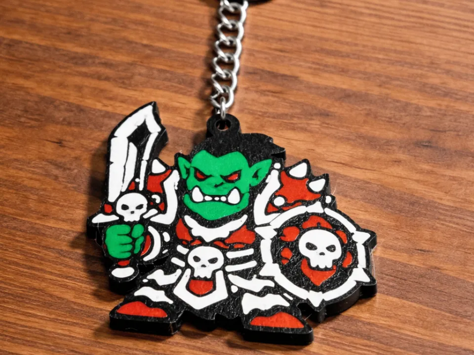 Keychain - Orc Warrior | World of Warcraft - Free 3D Print Model ...