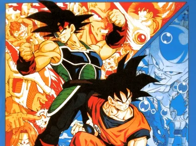 Bardock with Goku Dragon Ball CMYK Lithophane