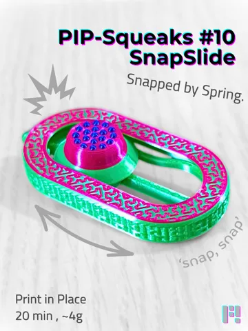 Objeto manipulable: SnapSlide Fidget - (PiP, 20min, 4g, spring-loaded) — vista de referencia 2