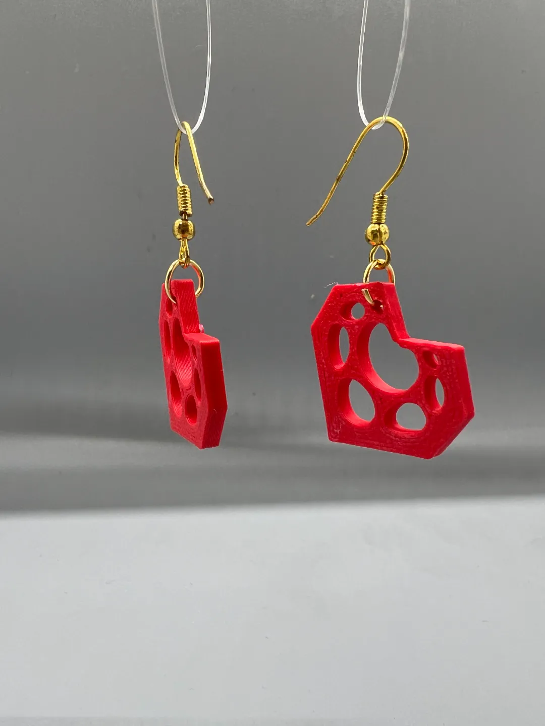 Voronoi Heart Earrings view 2