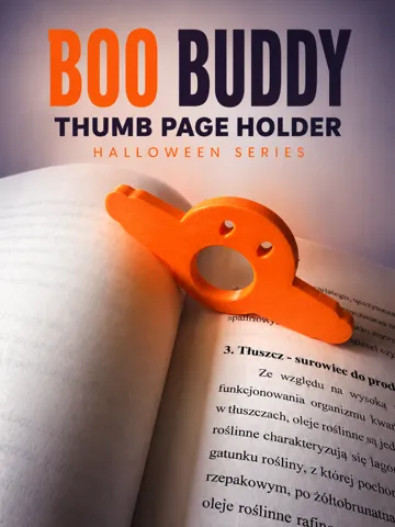 Accesorio de lectura: Boo Buddy – Halloween Thumb Page Holder — vista de referencia 2