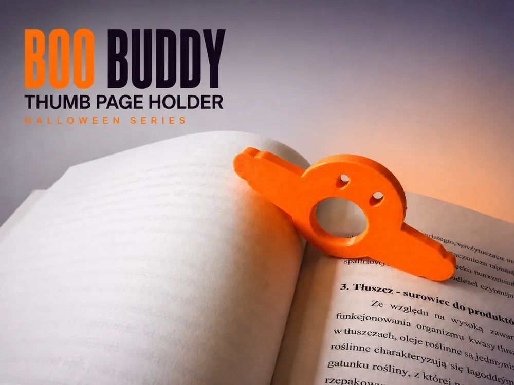 Accesorio de lectura: Boo Buddy – Halloween Thumb Page Holder. Referencia del modelo original.
