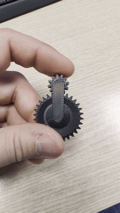 Spur gear fidget
