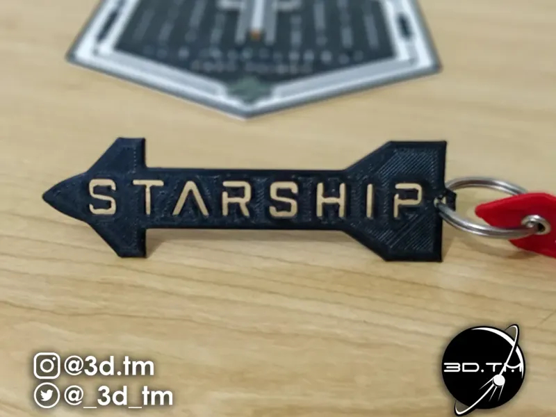 Starship Keyring