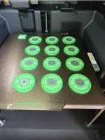 Barbell + Plates w/ text 'Custom' - 0.4 Nozzle