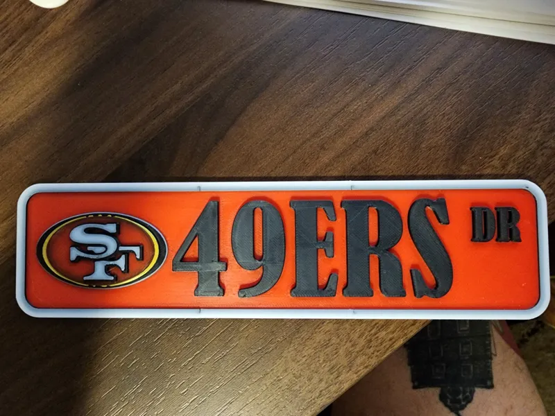 49ers Street Sign with Logo
