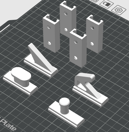 Miniatura 5 do modelo 3D Wall Hook with one Mount