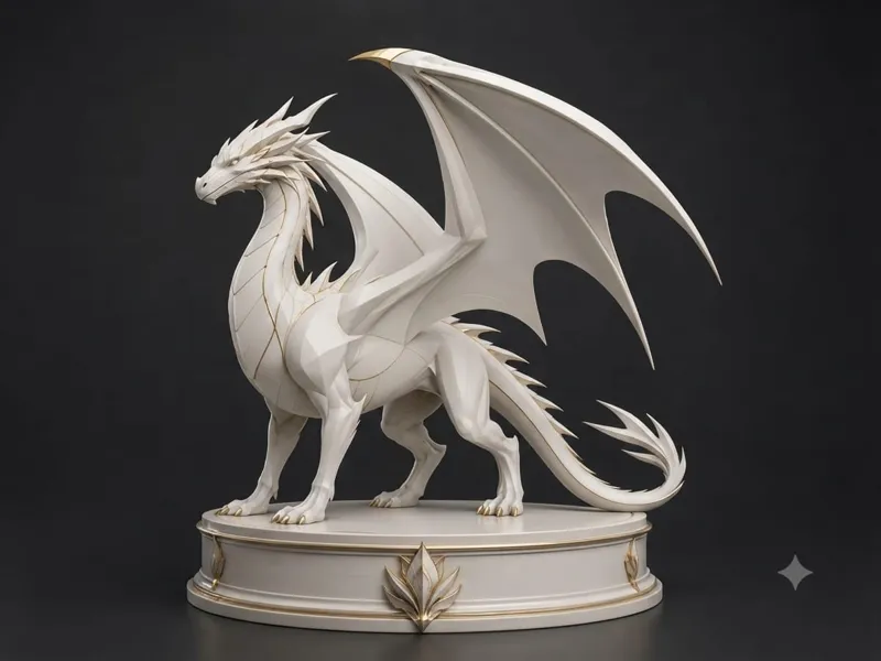 Elegant Dragon Statue