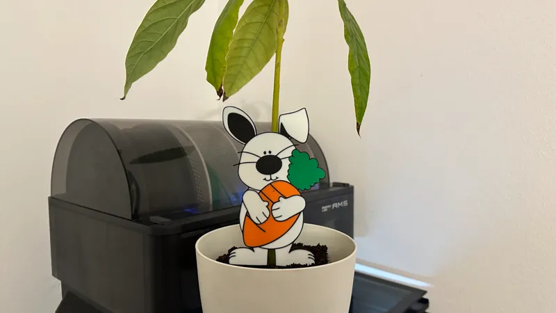 EASTER BUNNY WITH CARROT