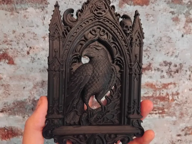 Gothic Raven Wall Decor