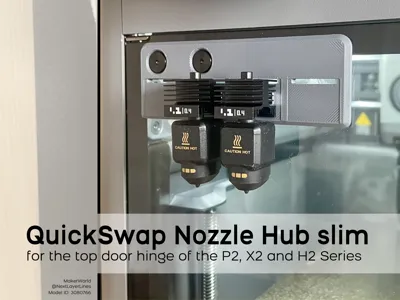 QuickSwap Nozzle Hub slim - for the top door hinge