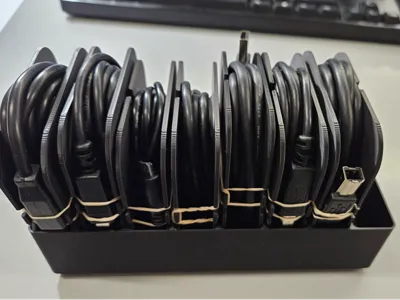 Gridfinity Chubby USB Cable Organizer Magazine (I)